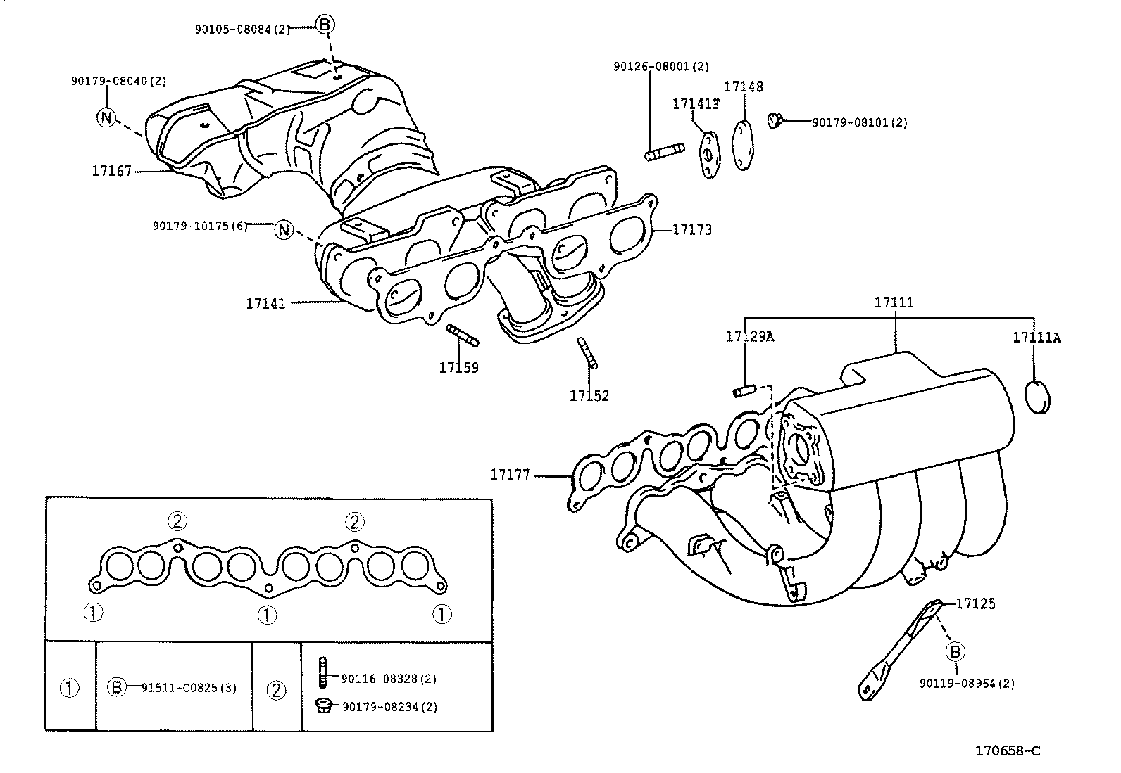 17101-75032 MANIFOLD, INTAKE product image