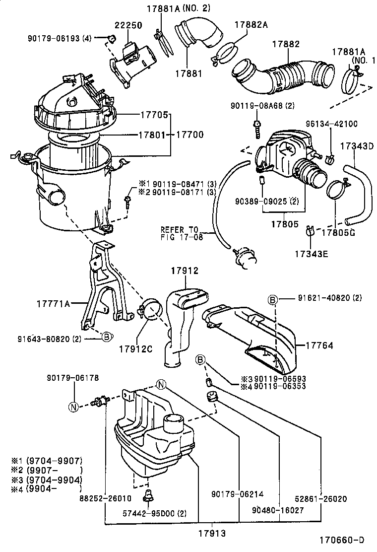 52812-26060 DUCT, COOL AIR INTAKE, NO.2 product image