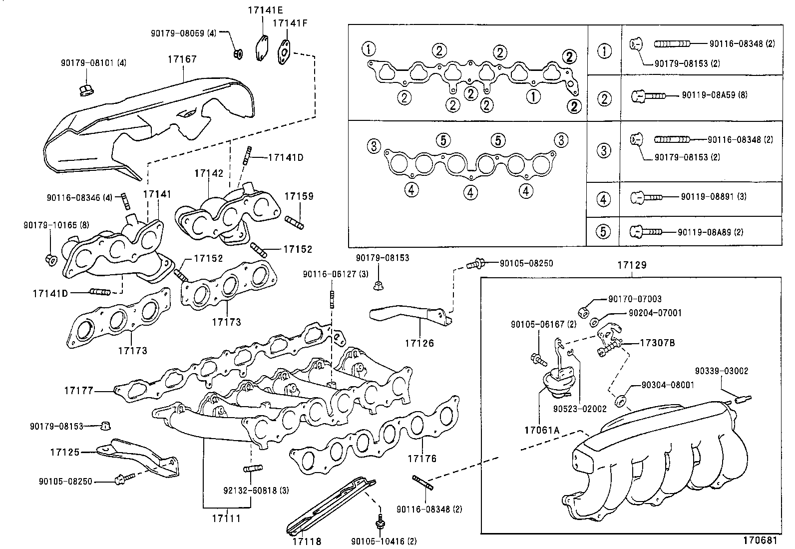 17101-70080 MANIFOLD, INTAKE product image