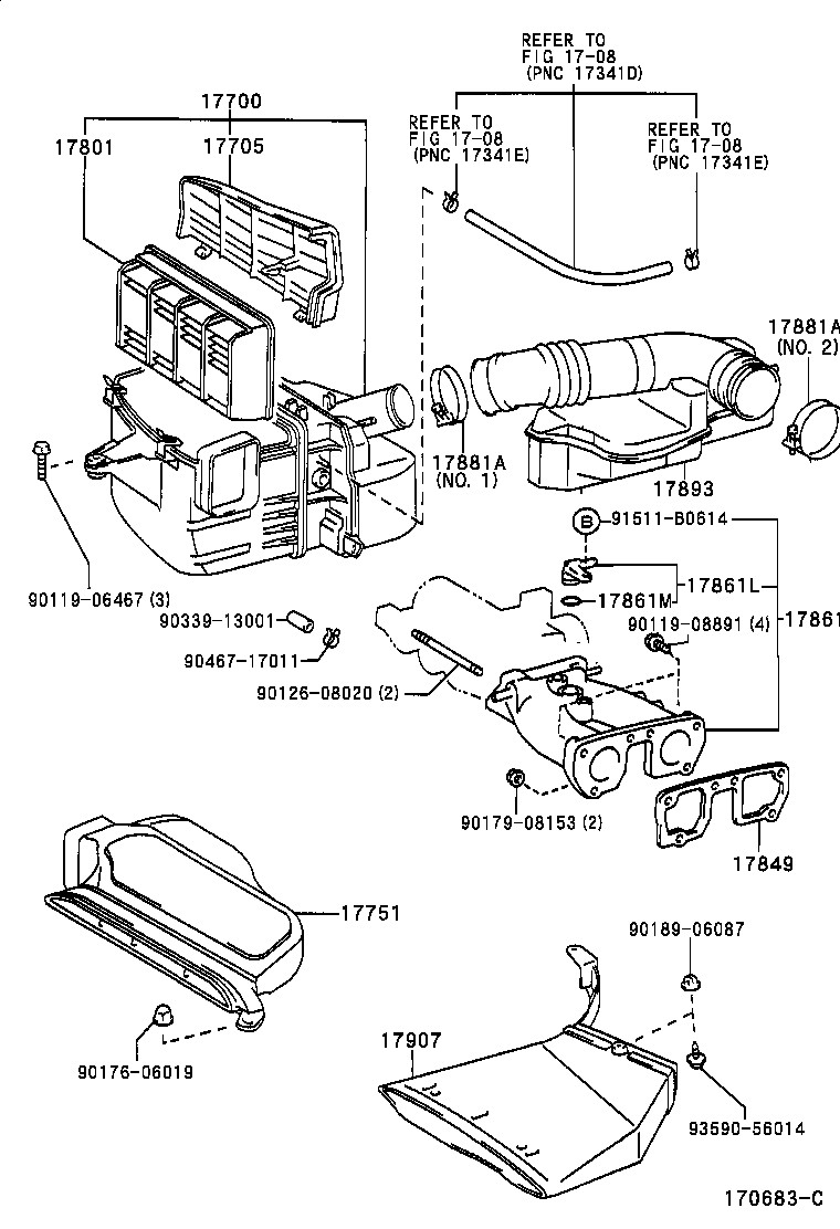 17893-46080 RESONATOR, INTAKE AIR product image