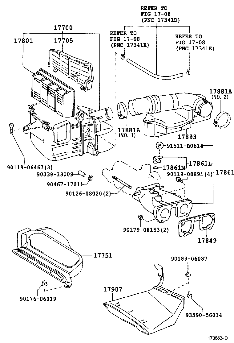 17700-54840 CLEANER ASSY, AIR product image