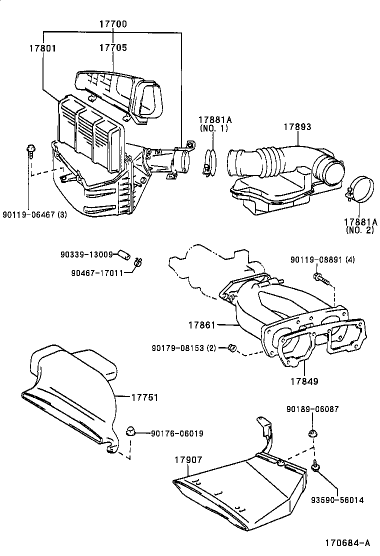 17700-54840 CLEANER ASSY, AIR product image