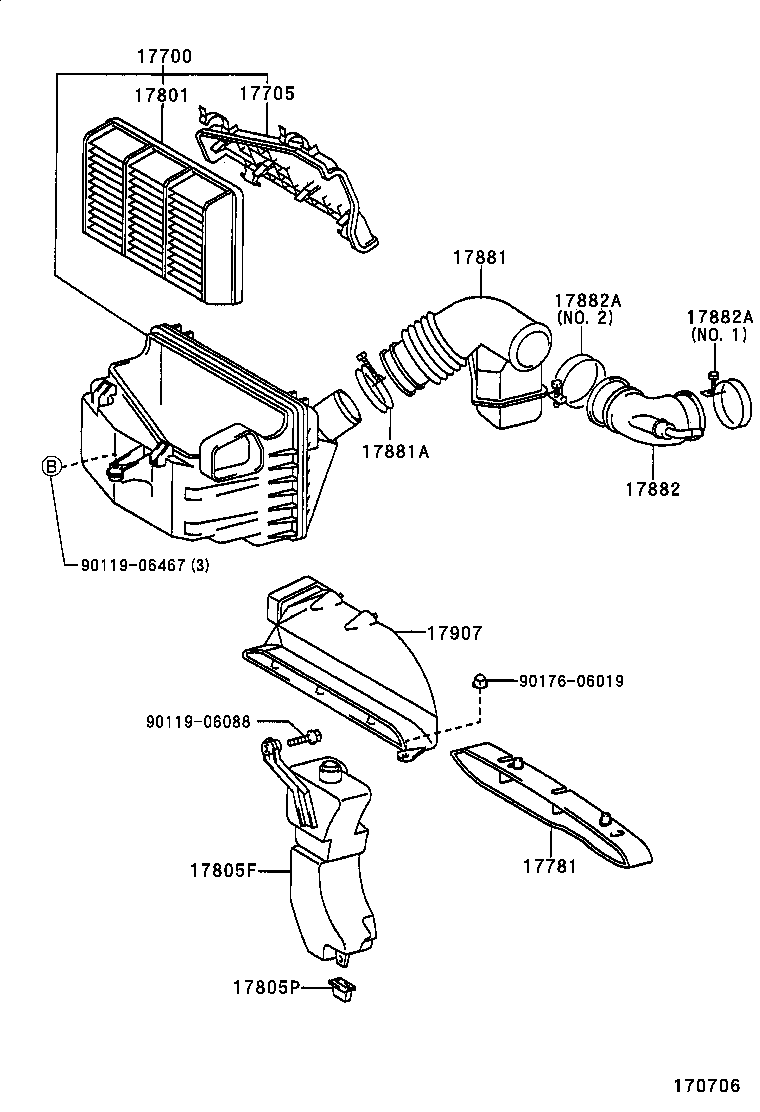 17700-54840 CLEANER ASSY, AIR product image
