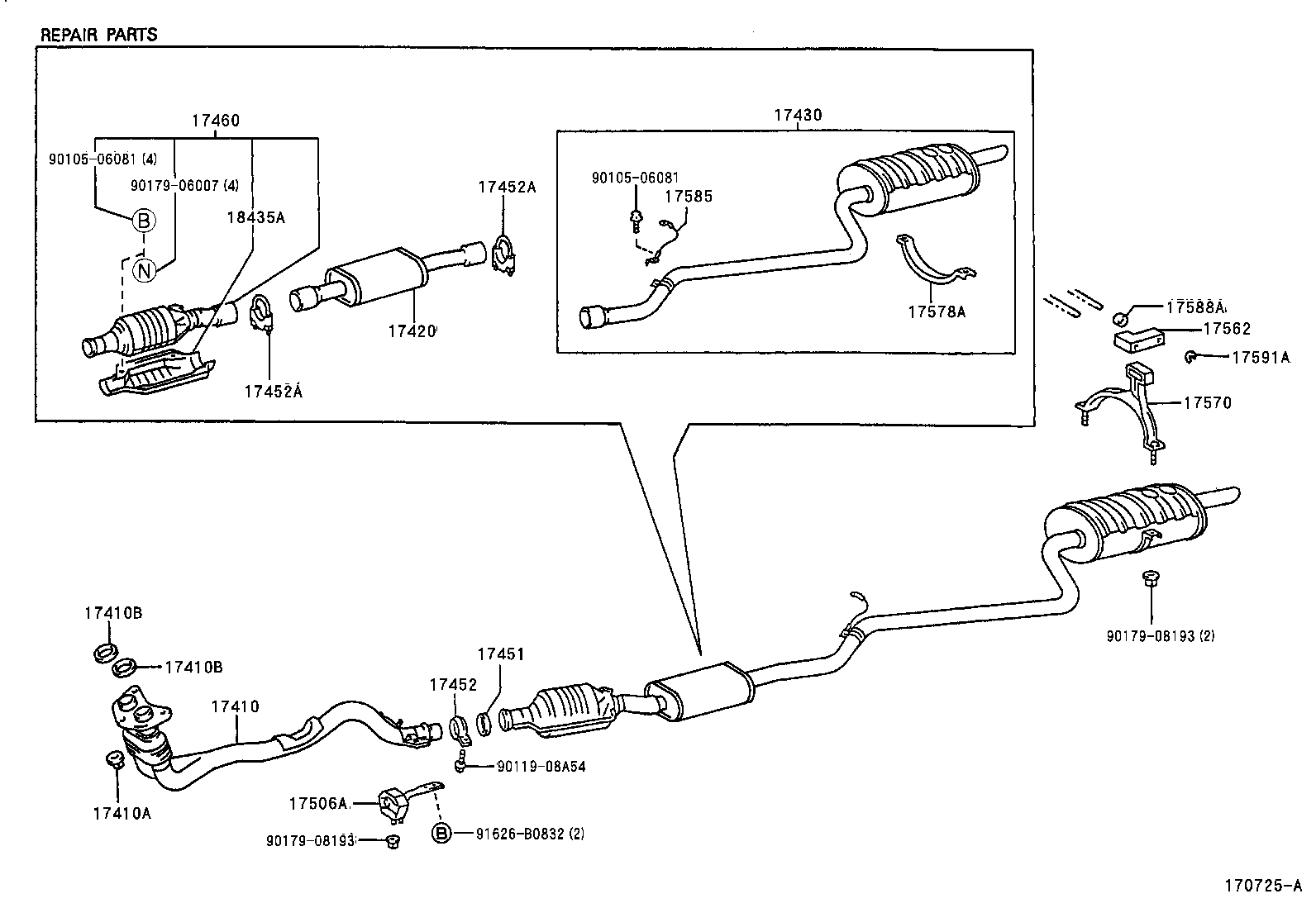 17430-15620 PIPE ASSY, EXHAUST, TAIL product image