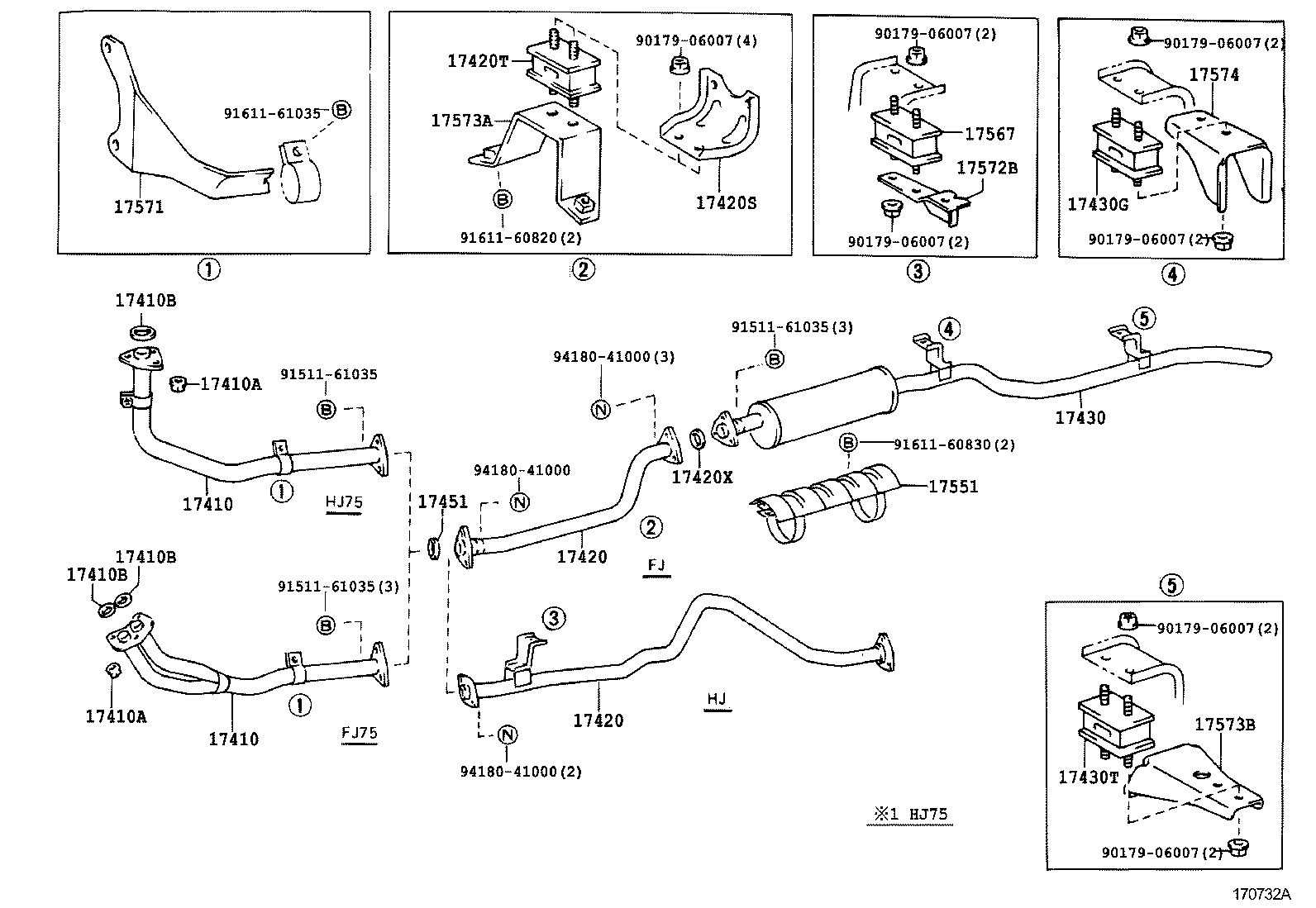 17405-35142 PIPE ASSY, EXHAUST, TAIL product image