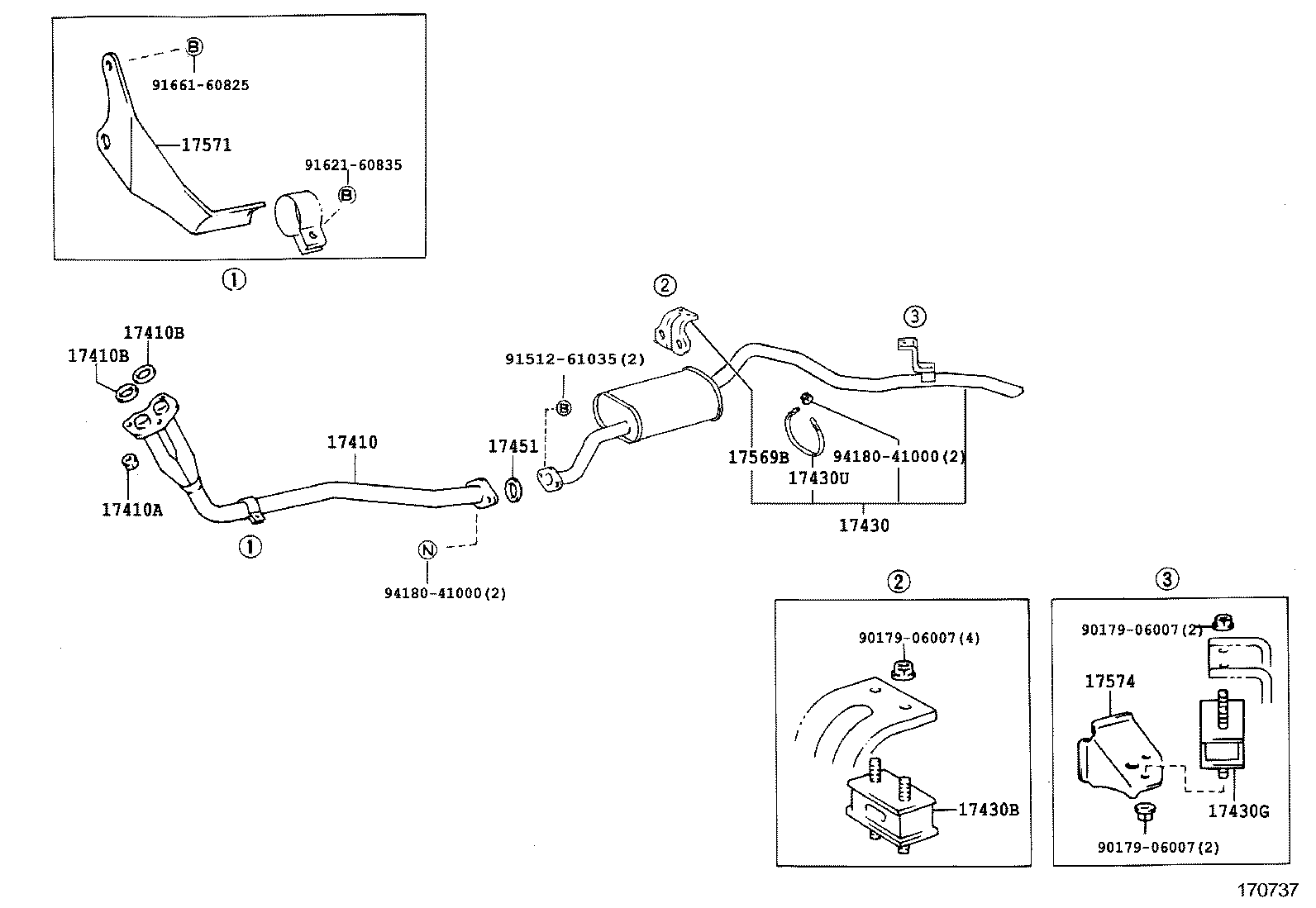 17405-17180 PIPE ASSY, EXHAUST, TAIL product image