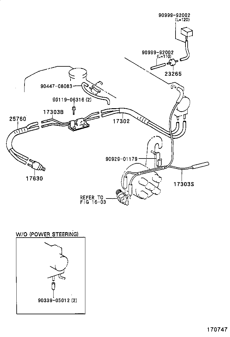 25861-15020 BRACKET, VACUUM SWITCHING VALVE product image