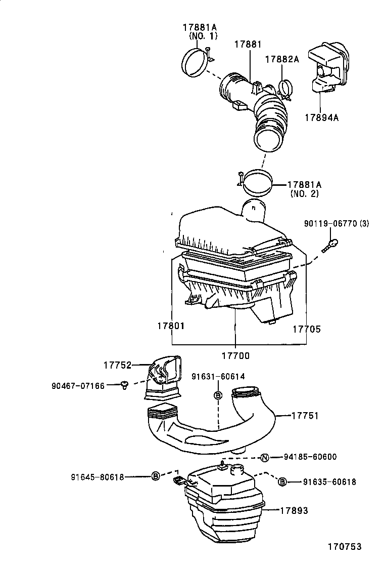 17342-27020 HOSE, AIR, NO.2 product image
