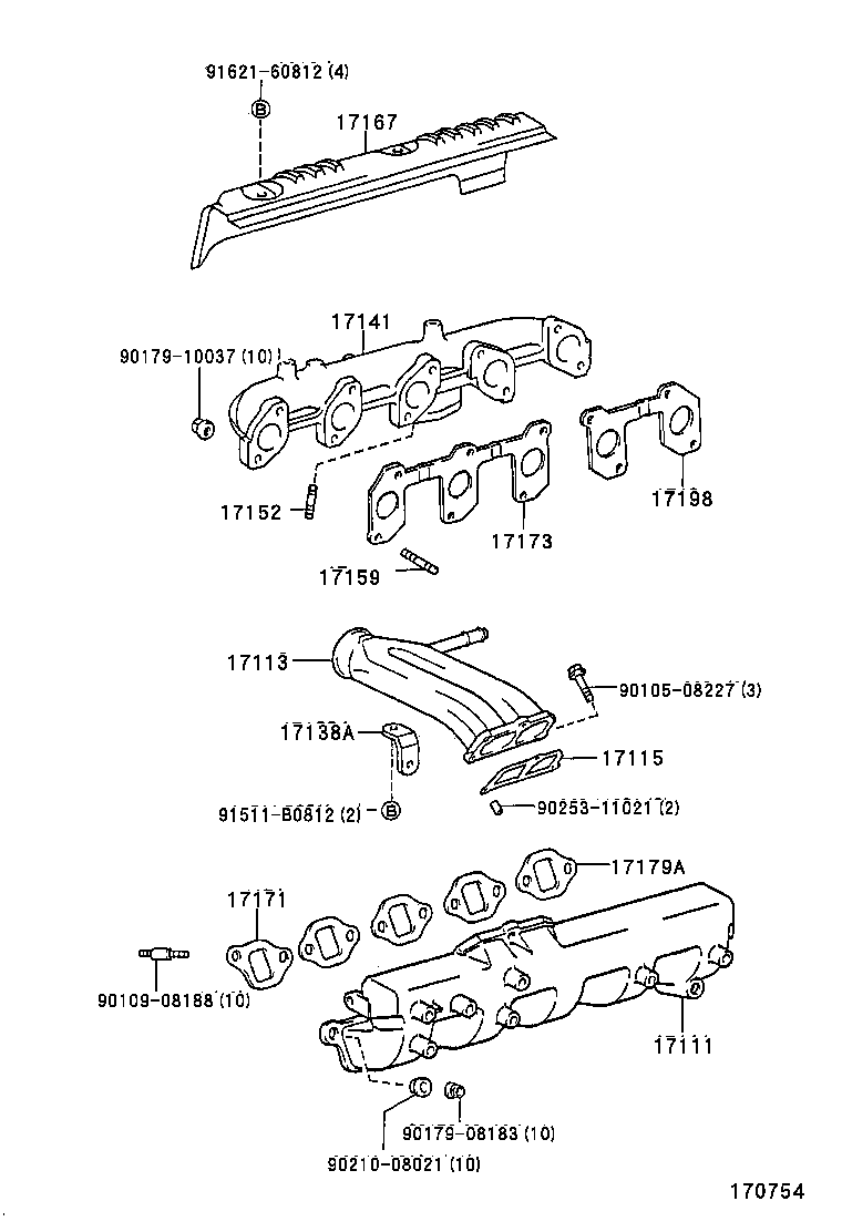 17111-17012 MANIFOLD, INTAKE product image