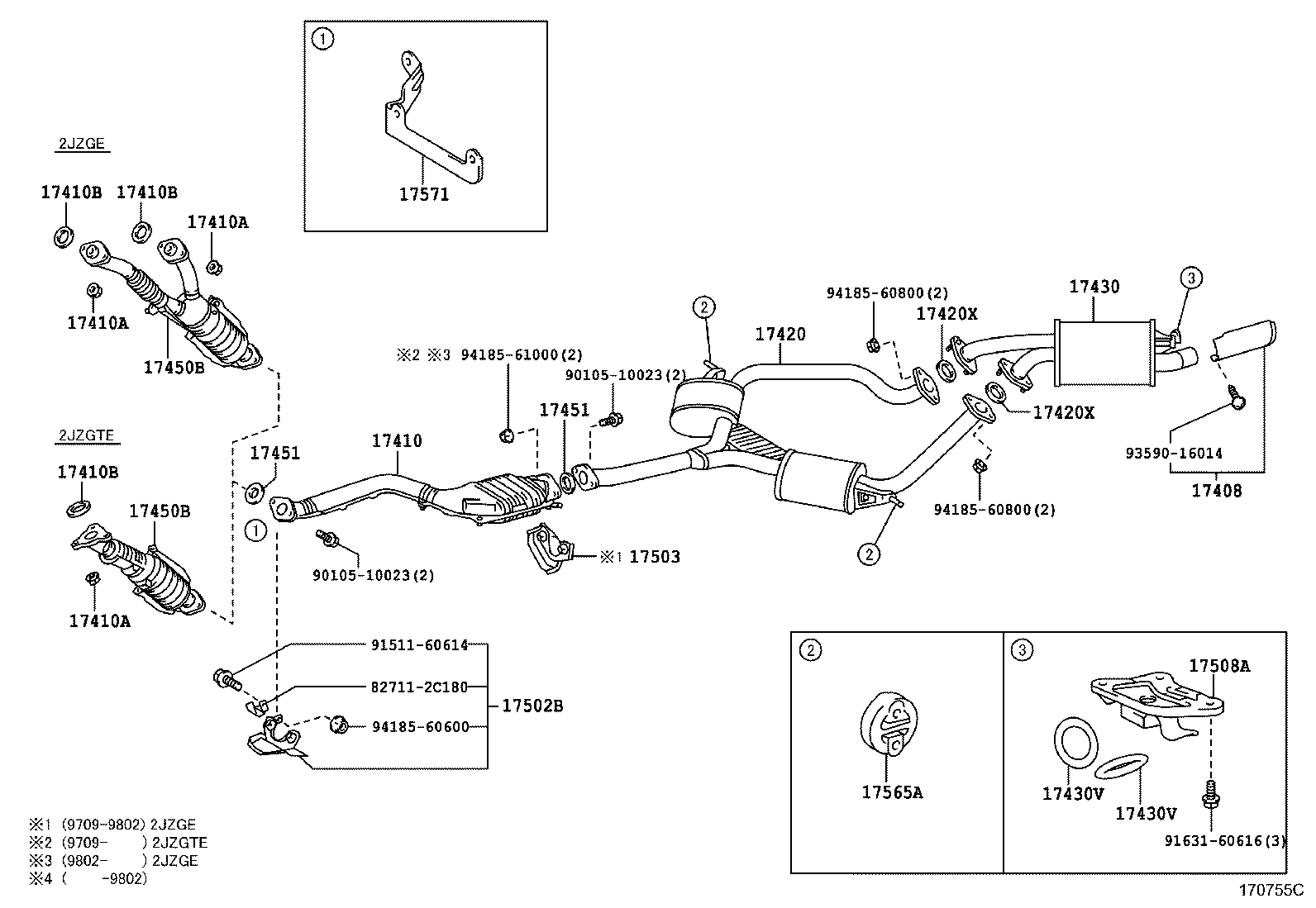 17430-46280 PIPE ASSY, EXHAUST, TAIL product image