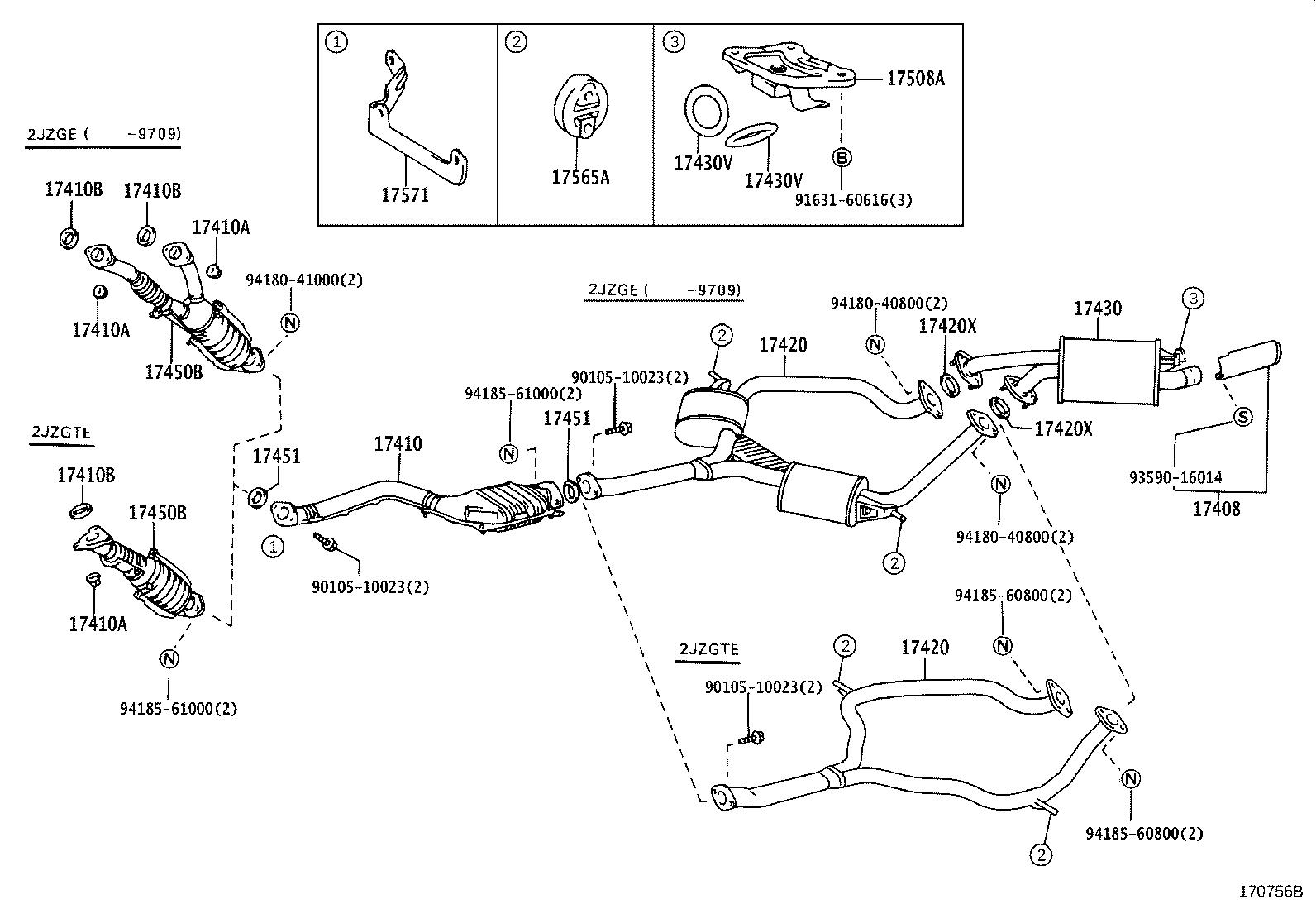 17430-46210 PIPE ASSY, EXHAUST, TAIL product image
