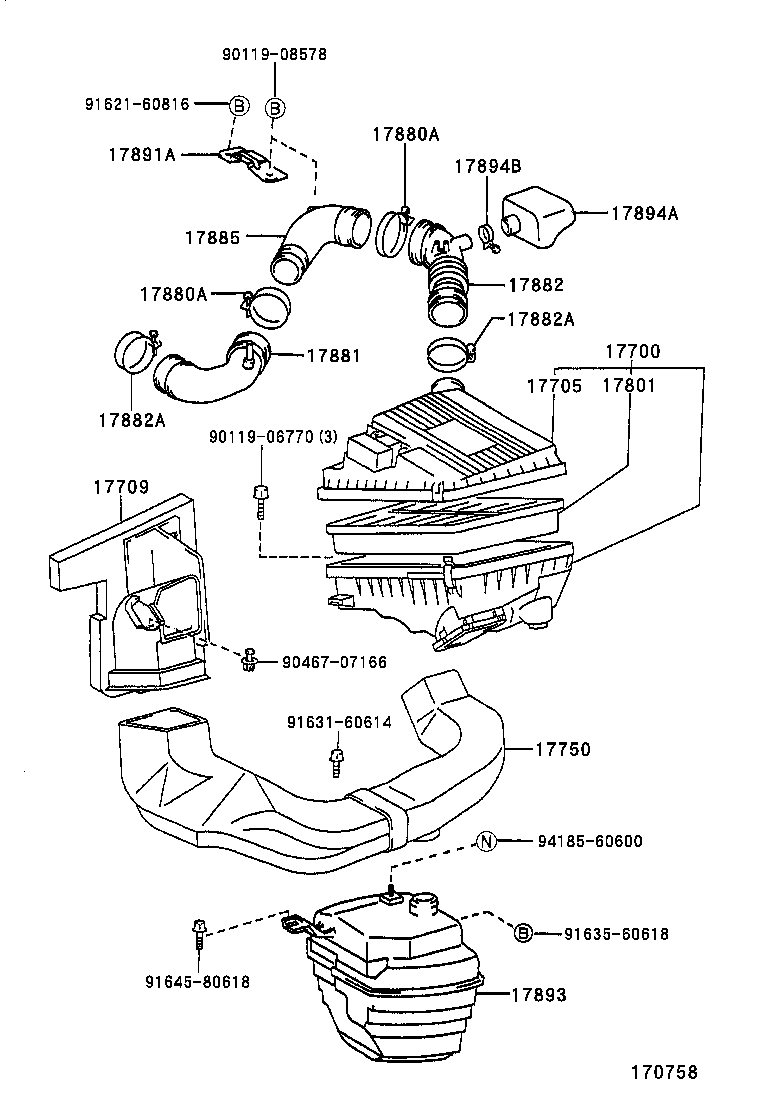 17342-27020 HOSE, AIR, NO.2 product image