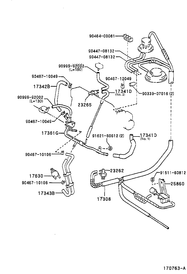 17302-16090 HOSE SUB-ASSY, AIR product image
