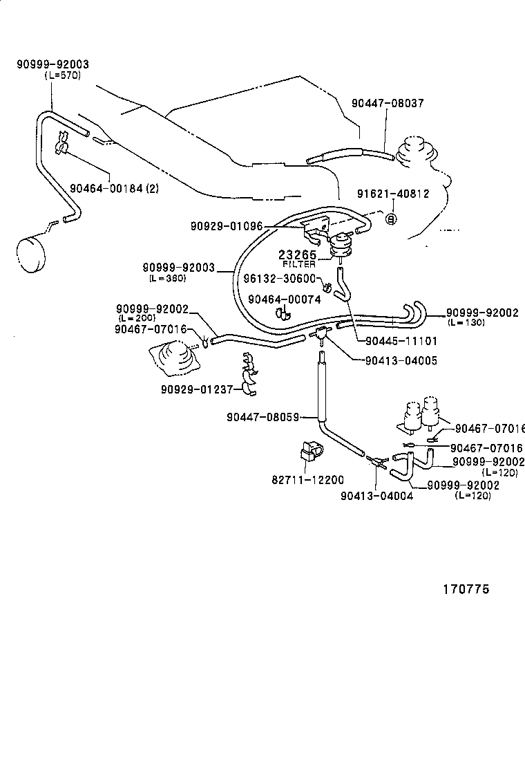 25819-17020 VALVE ASSY, VACUUM REGULATING product image