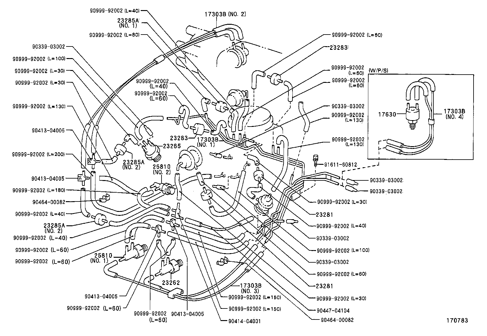17302-11100 HOSE SUB-ASSY, AIR product image