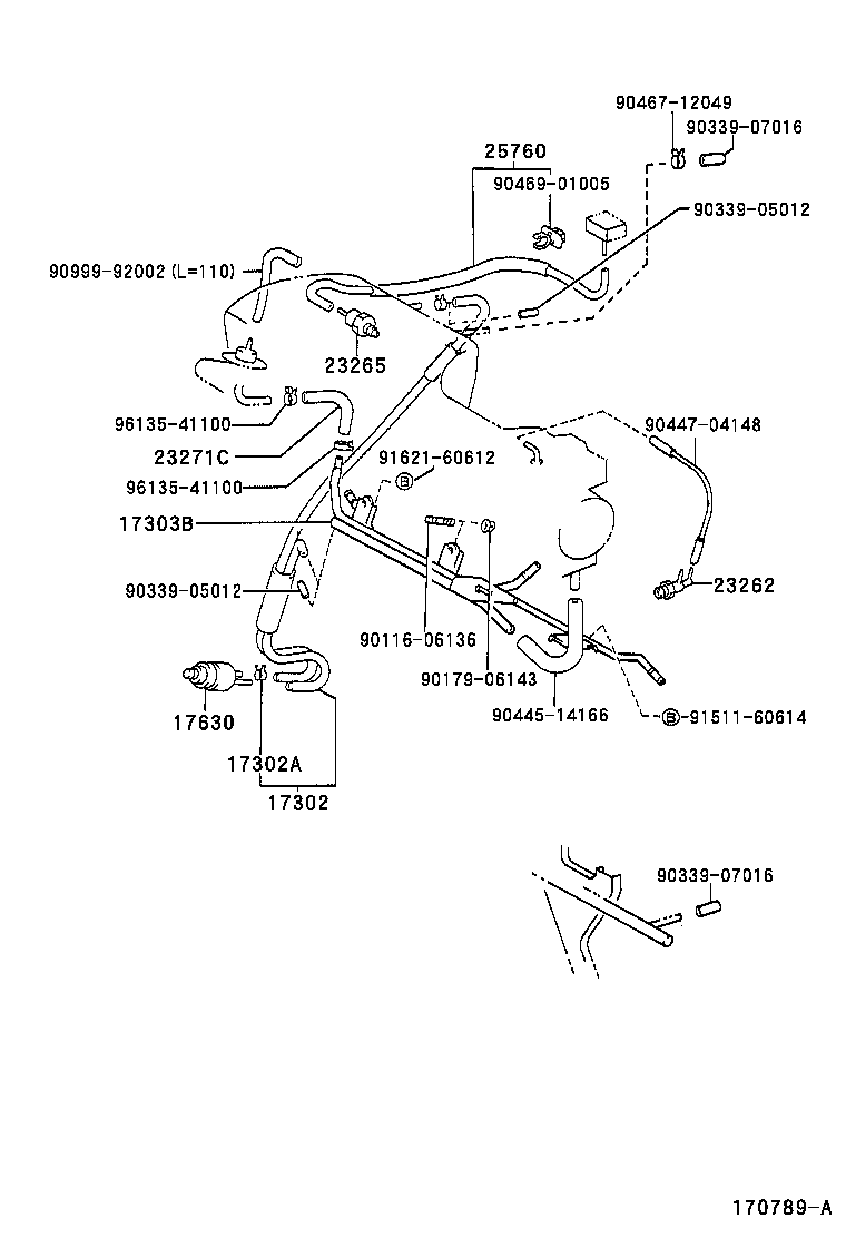 25861-15020 BRACKET, VACUUM SWITCHING VALVE product image