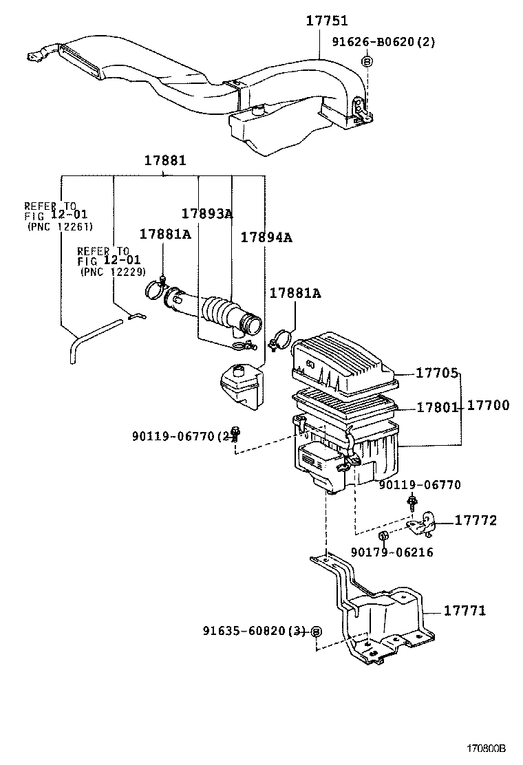 17700-11861 CLEANER ASSY, AIR product image