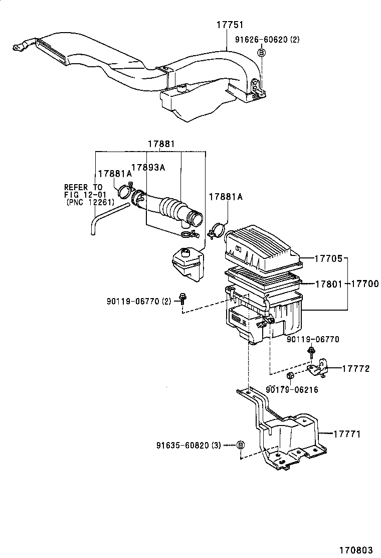 17700-55030 CLEANER ASSY, AIR product image
