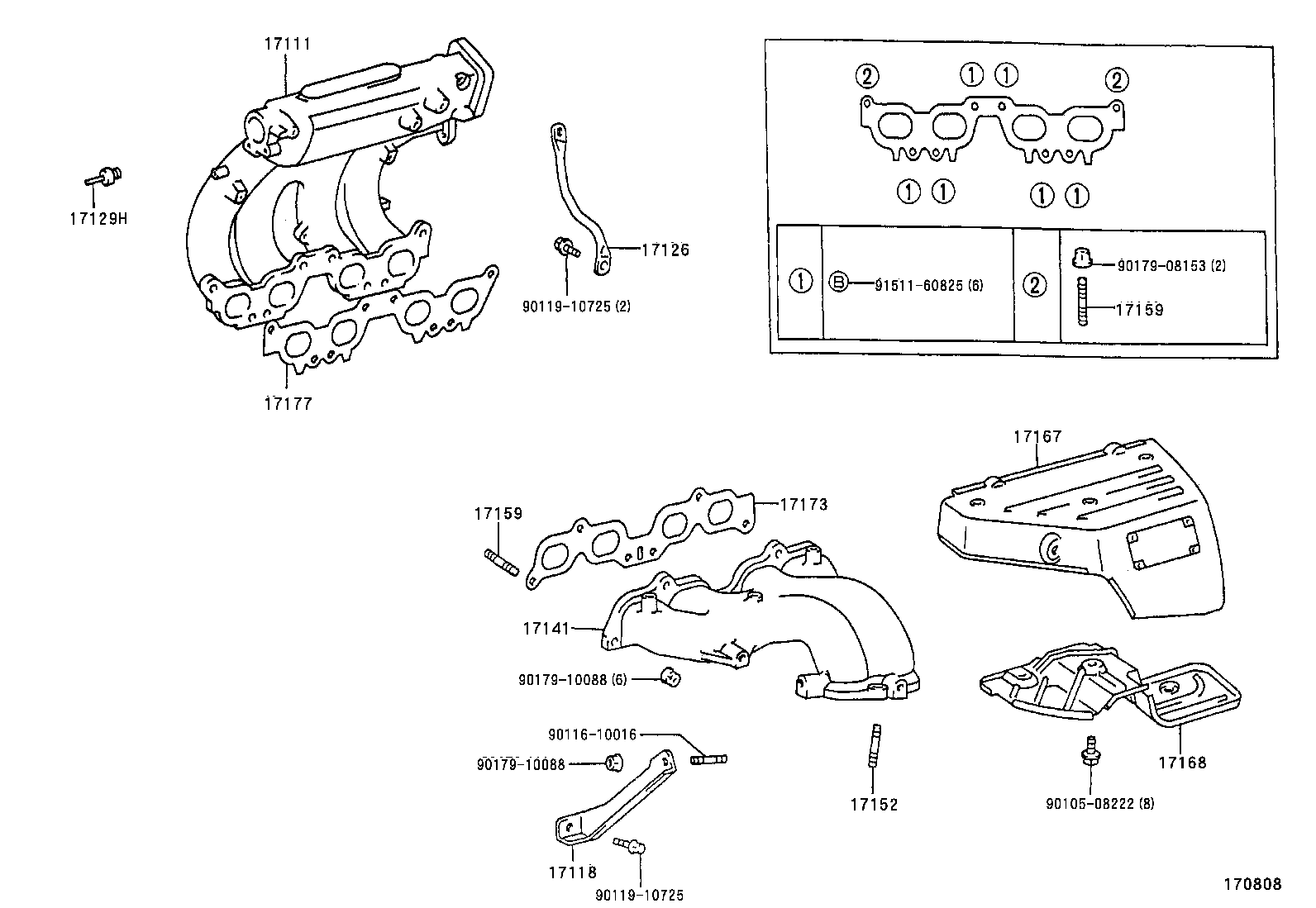 17101-74220 MANIFOLD, INTAKE product image