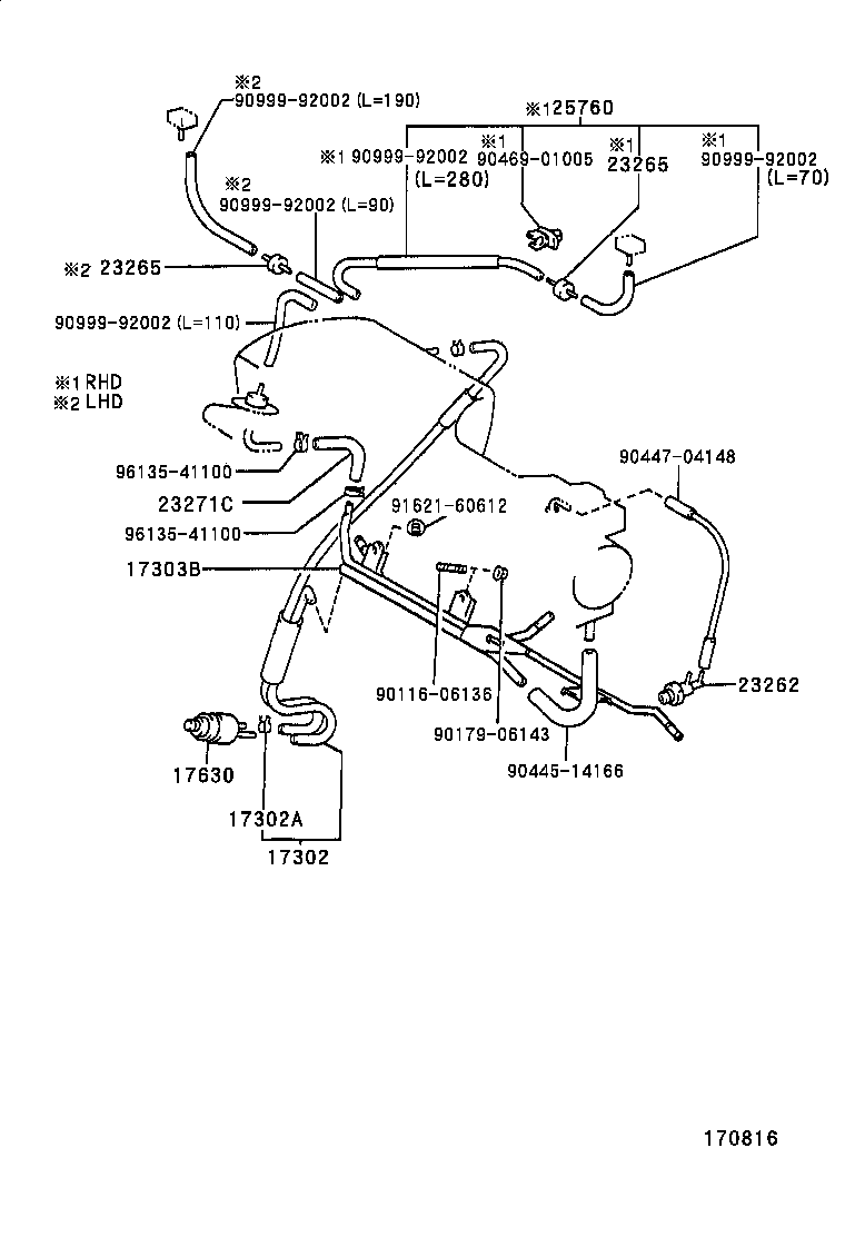 17302-02011 HOSE SUB-ASSY, AIR product image