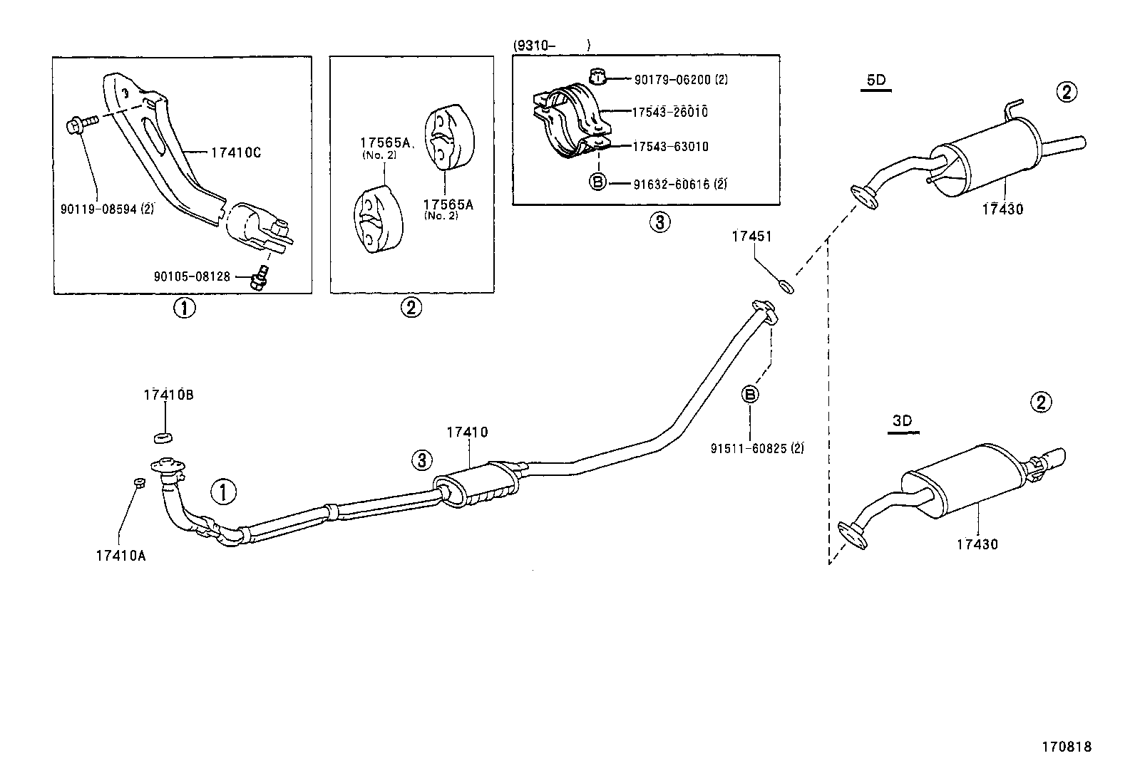 17430-11411 PIPE ASSY, EXHAUST, TAIL product image