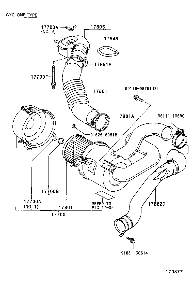17700-75370 CLEANER ASSY, AIR product image