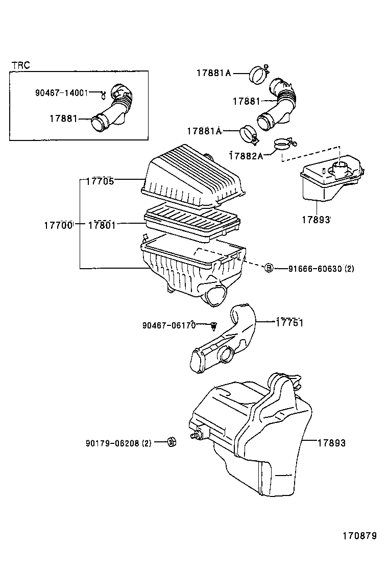17700-74550 CLEANER ASSY, AIR product image