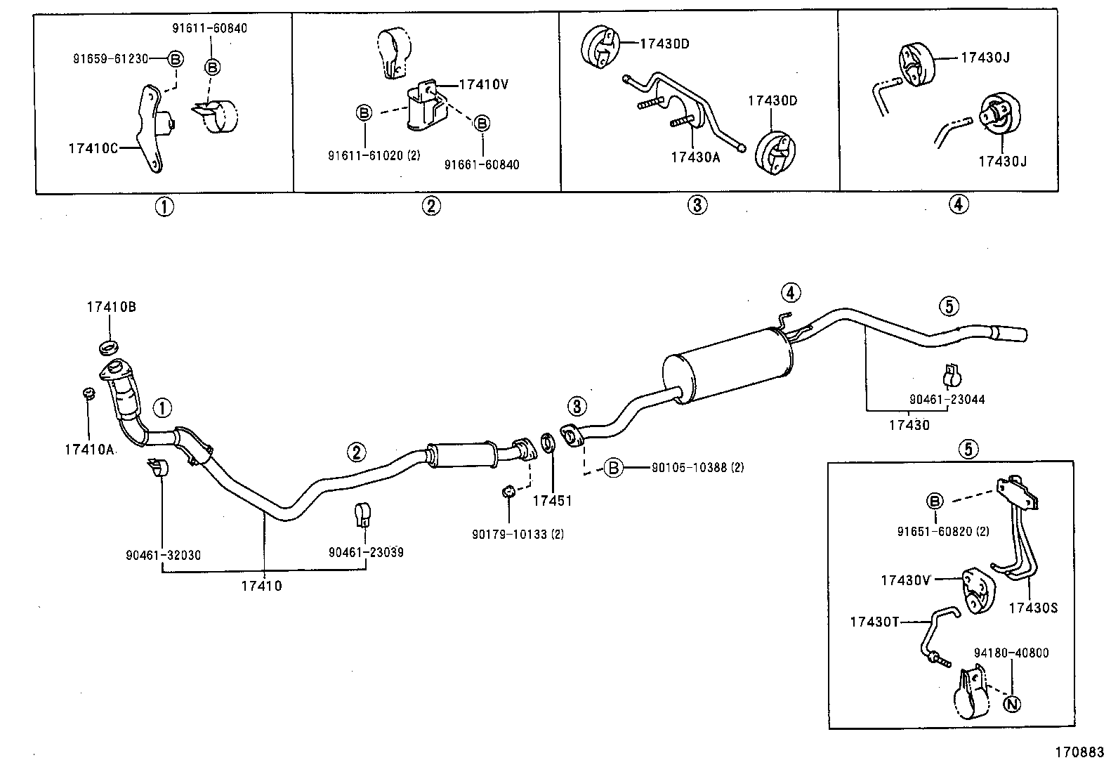 17430-3D081 PIPE ASSY, EXHAUST, TAIL product image
