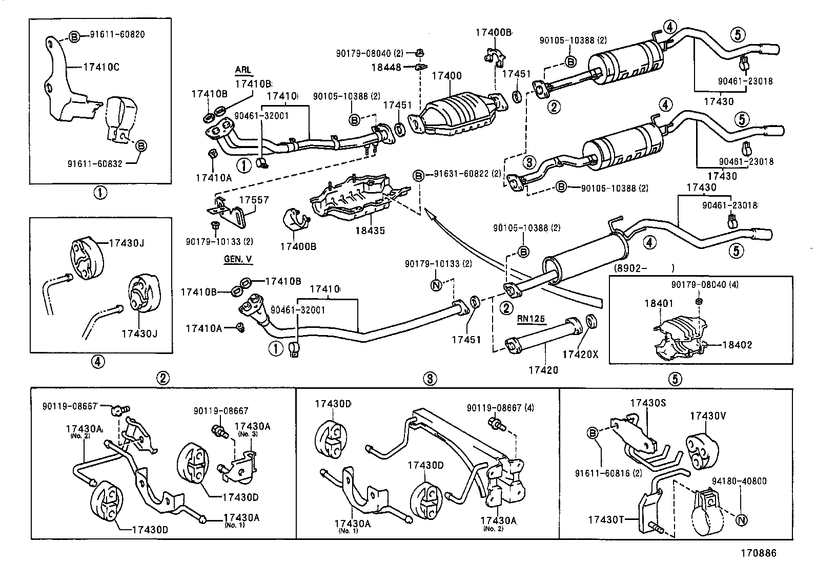 17430-3D041 PIPE ASSY, EXHAUST, TAIL product image