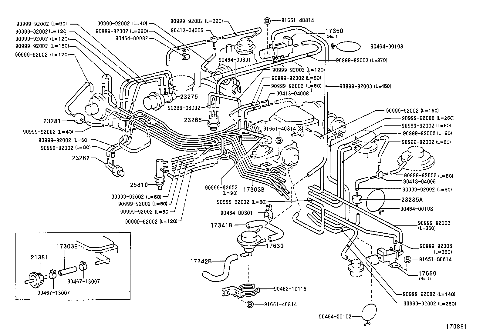 17344-65010 HOSE, AIR, NO.4 product image