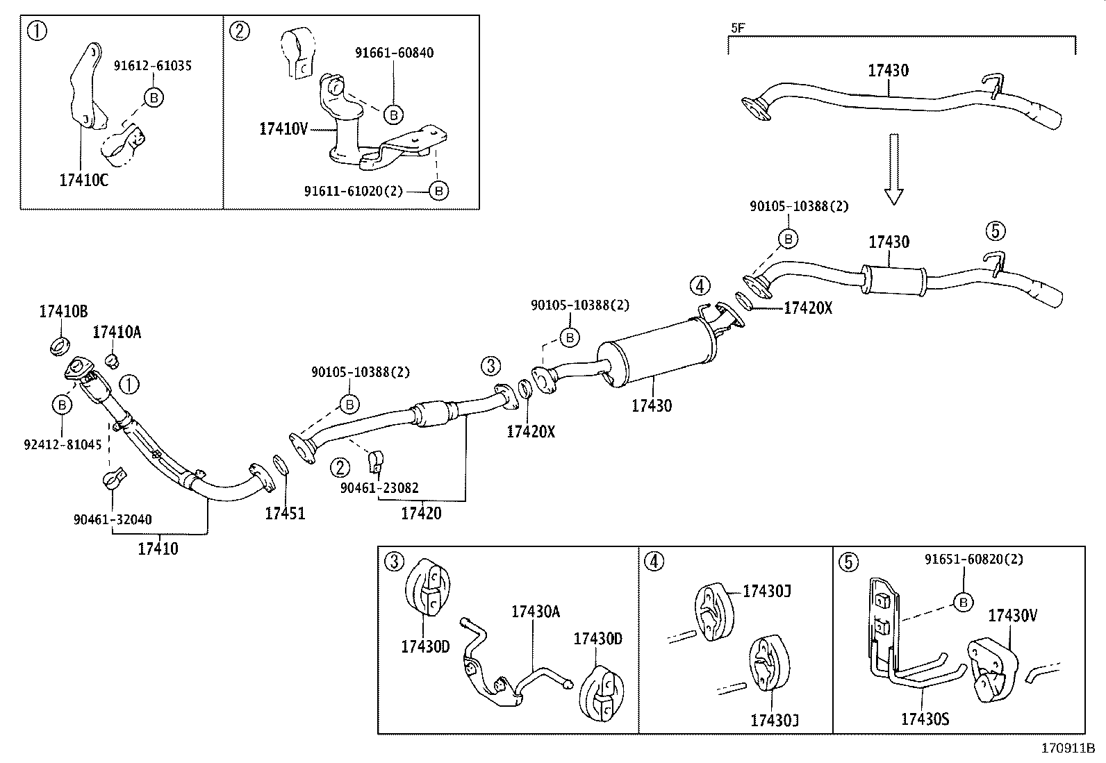 17430-3D081 PIPE ASSY, EXHAUST, TAIL product image