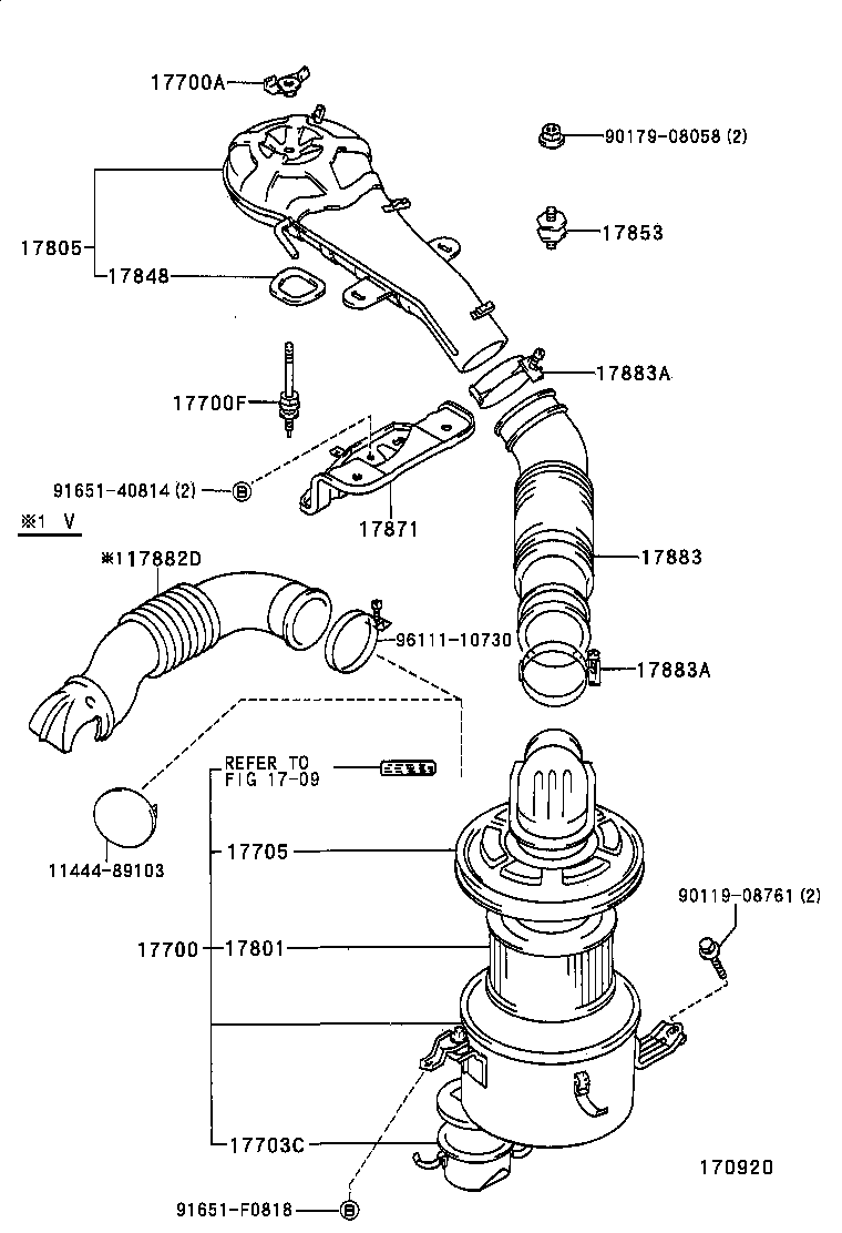 17700-67210 CLEANER ASSY, AIR product image
