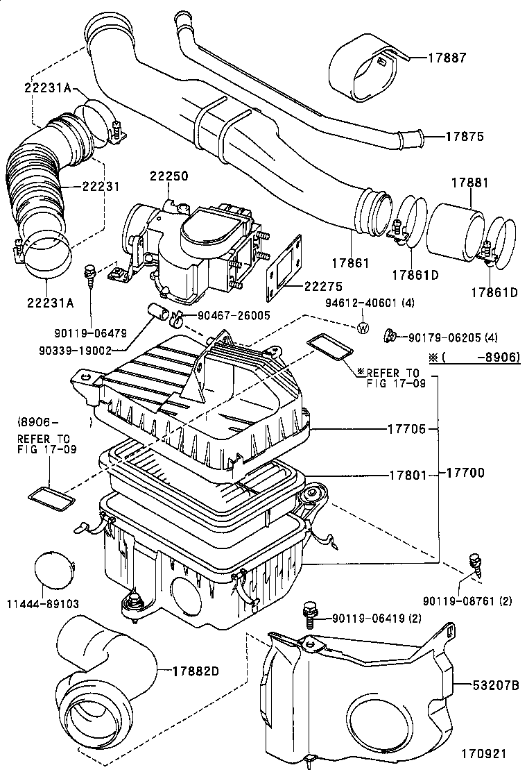 17700-67210 CLEANER ASSY, AIR product image