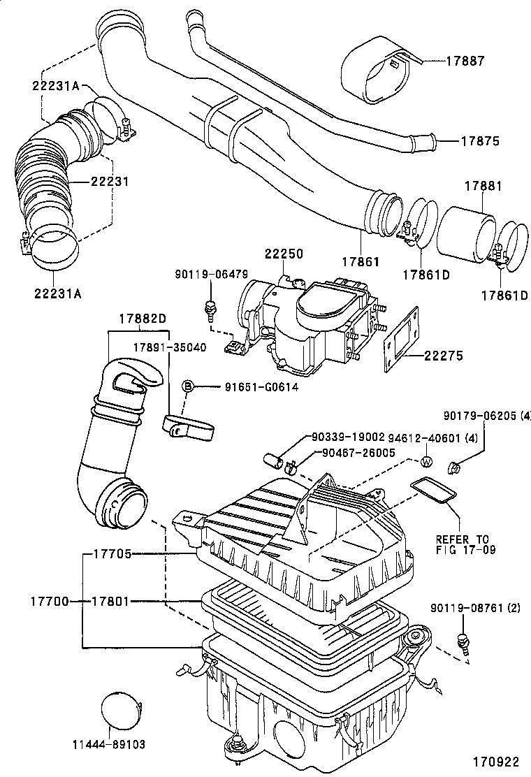 17700-67210 CLEANER ASSY, AIR product image