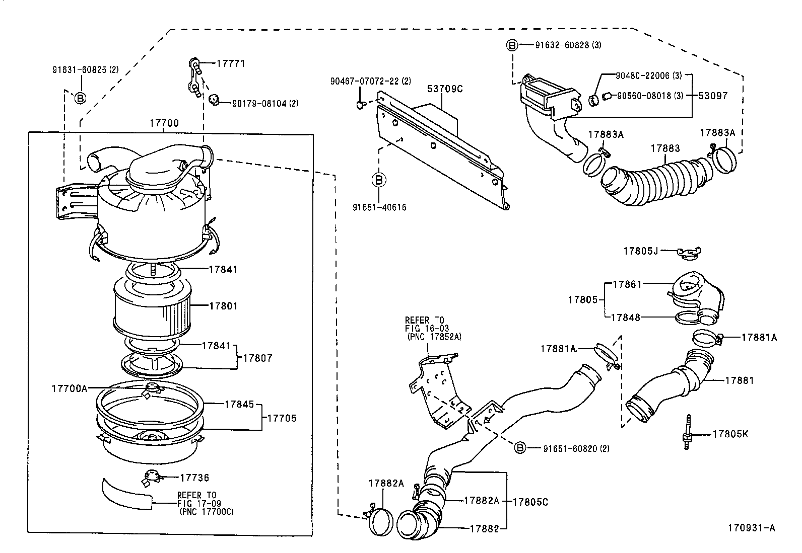17700-58450 CLEANER ASSY, AIR product image