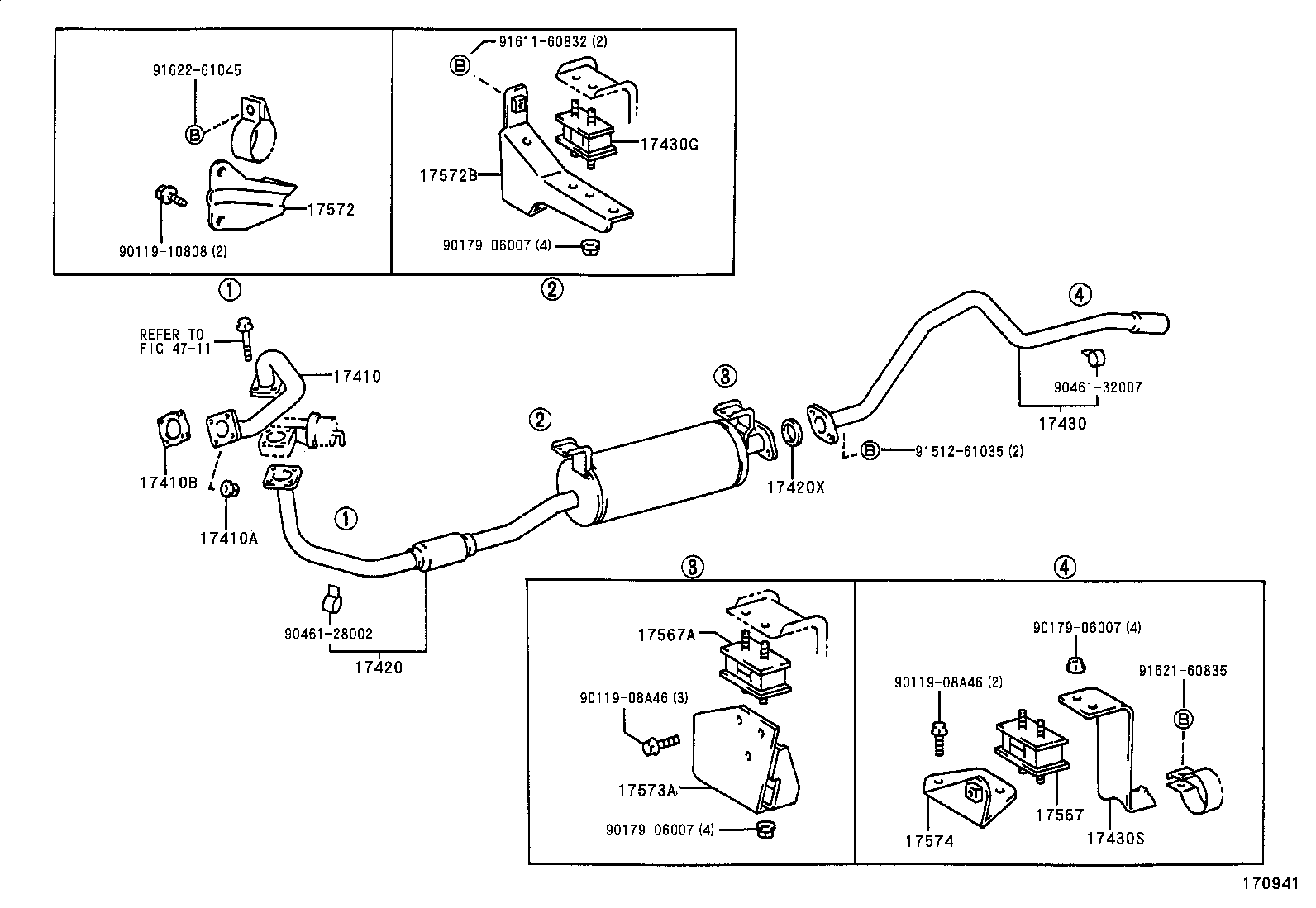 17430-58680 PIPE ASSY, EXHAUST, TAIL product image