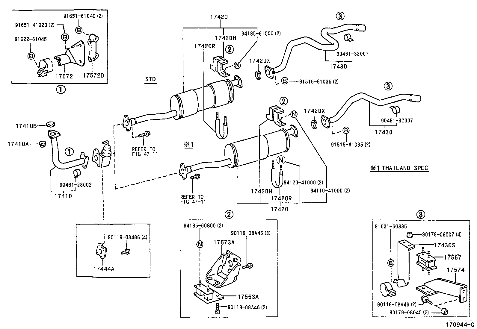 17430-58801 PIPE ASSY, EXHAUST, TAIL product image