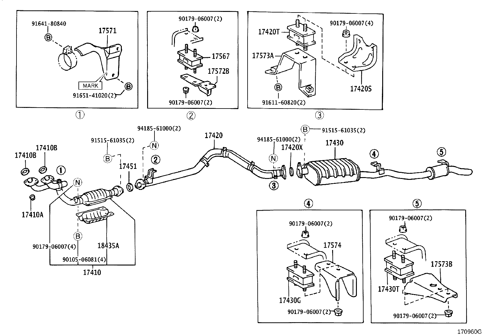 17405-35142 PIPE ASSY, EXHAUST, TAIL product image