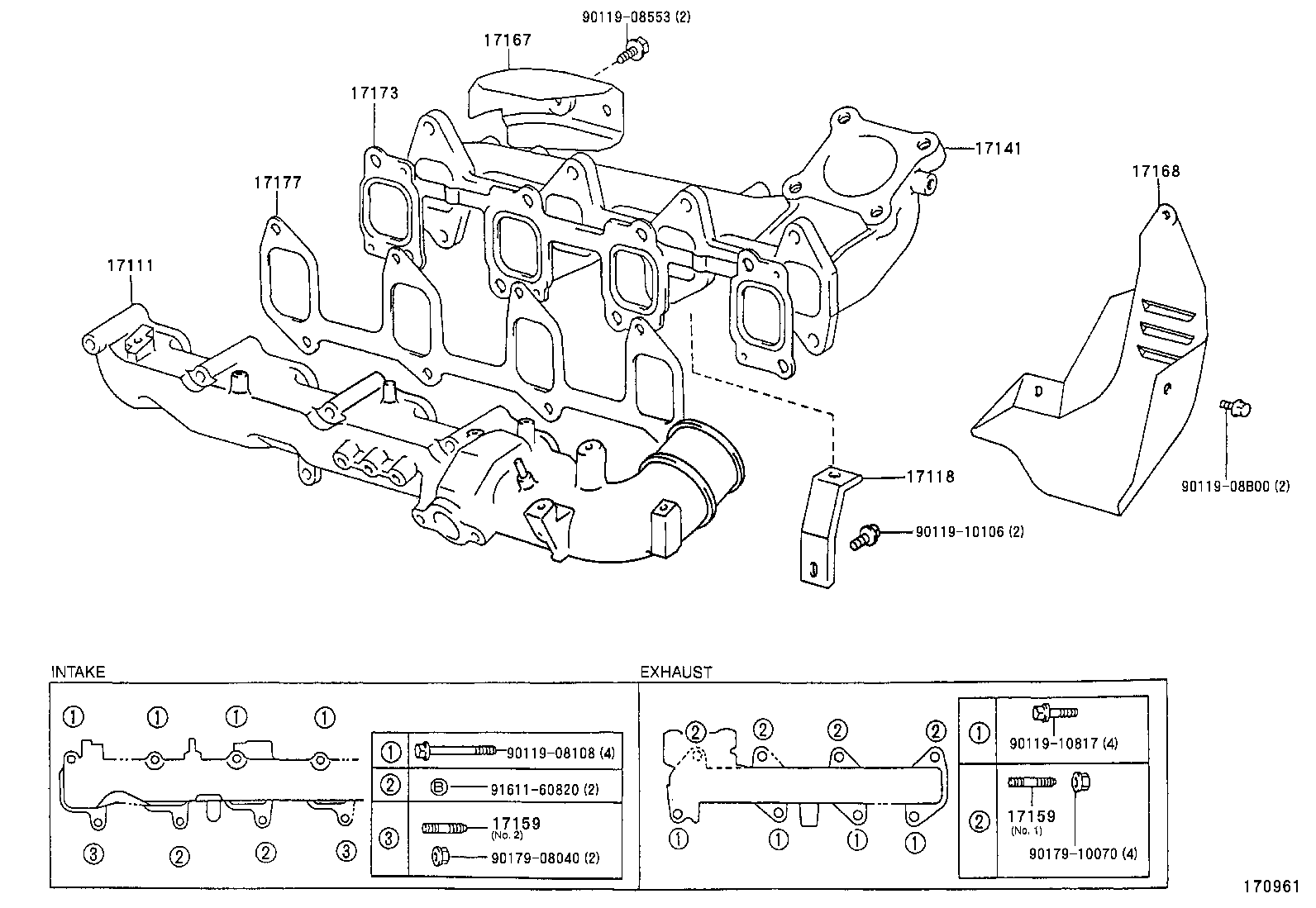 04175-64031 GASKET KIT, TURBOCHARGER product image