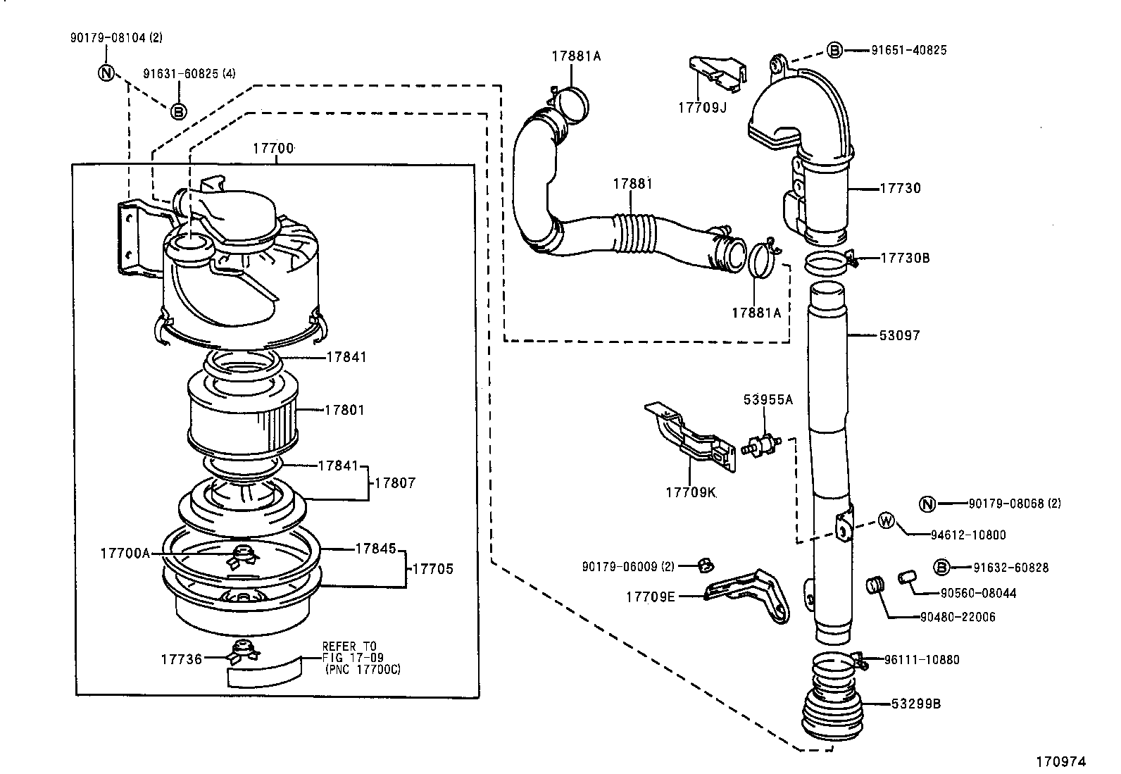 17700-58450 CLEANER ASSY, AIR product image
