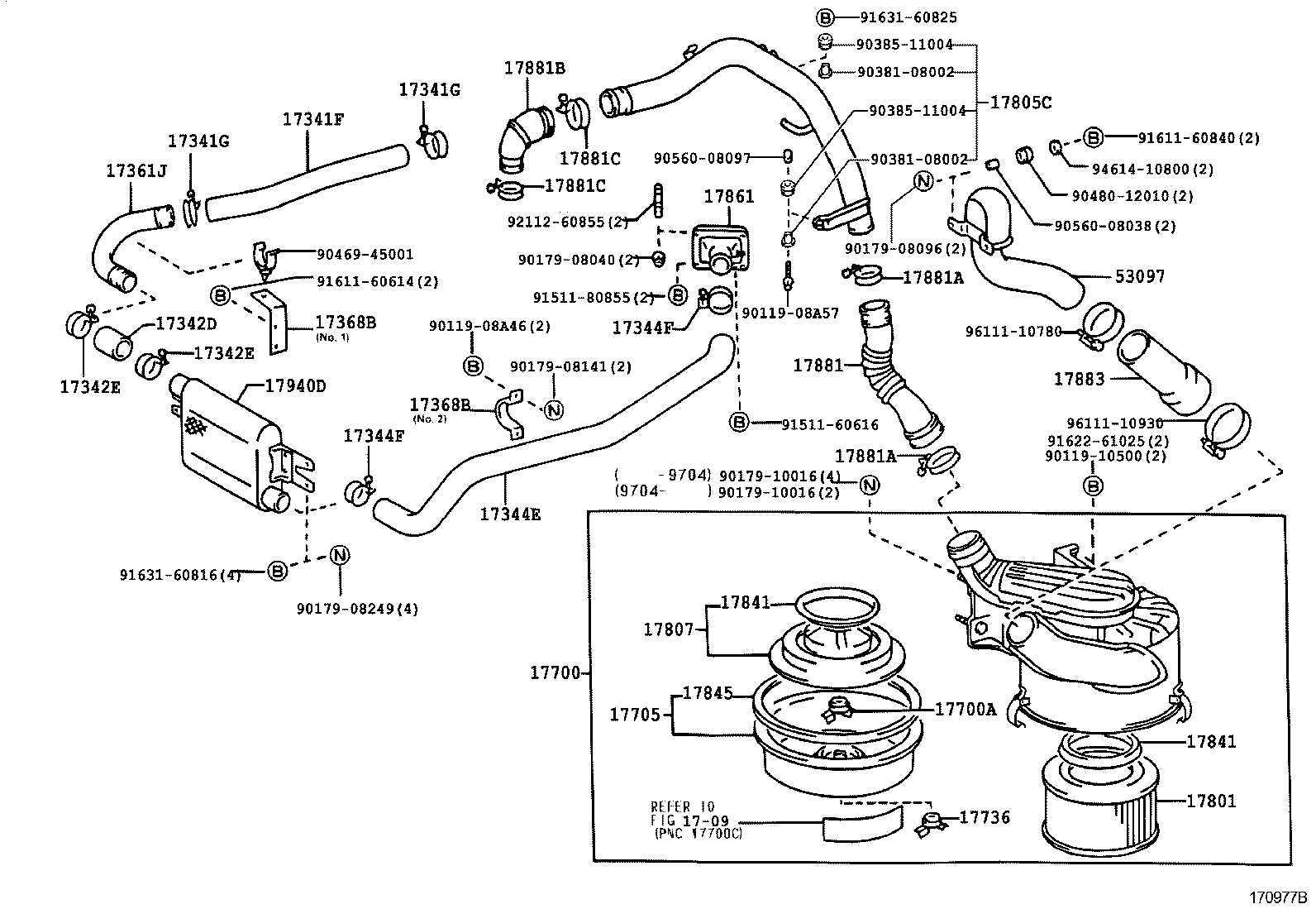 17700-58450 CLEANER ASSY, AIR product image