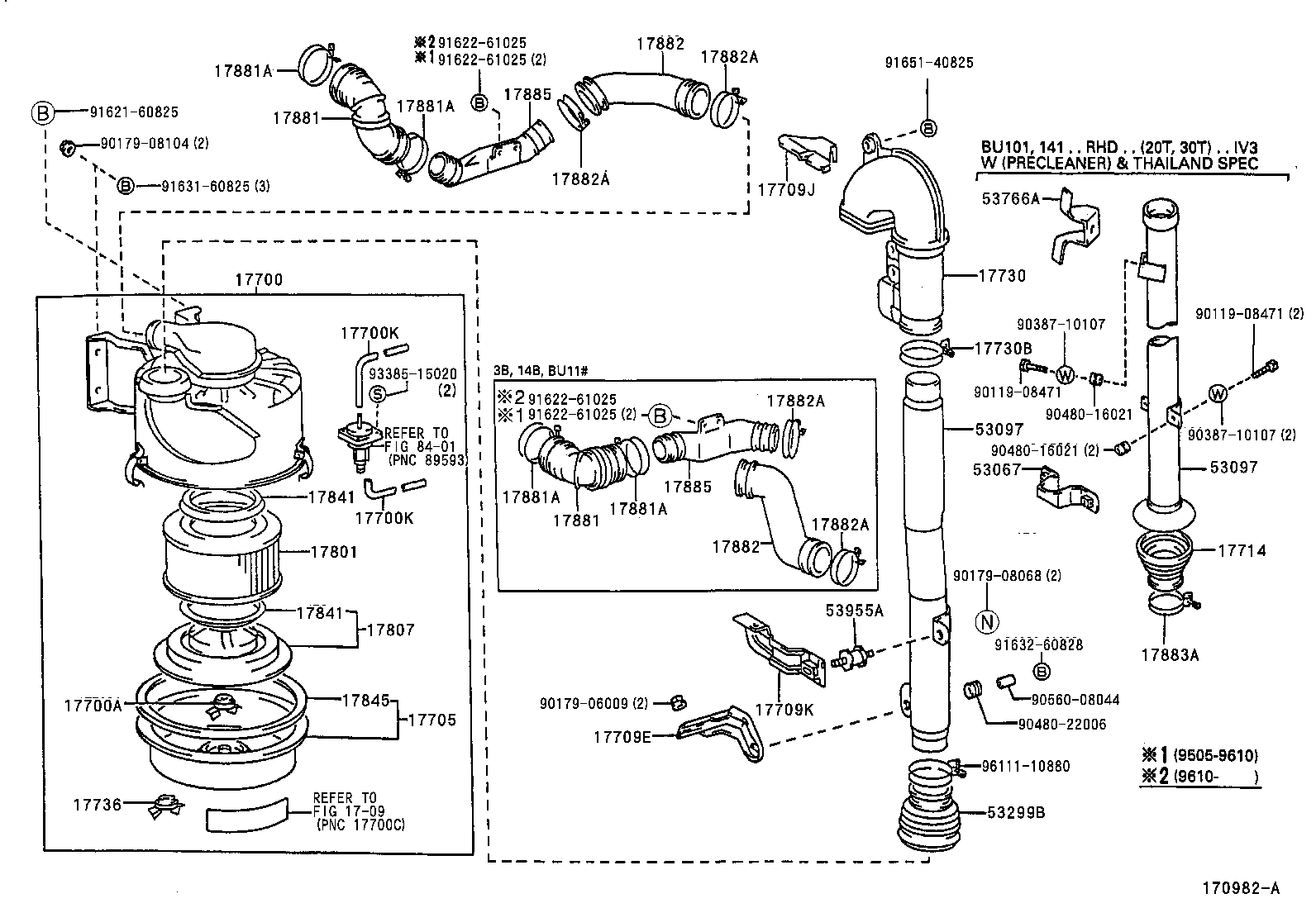 17705-58320 CAP SUB-ASSY, AIR CLEANER product image