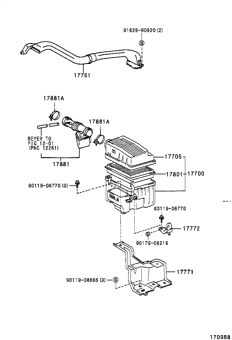 17700-11860 CLEANER ASSY, AIR product image