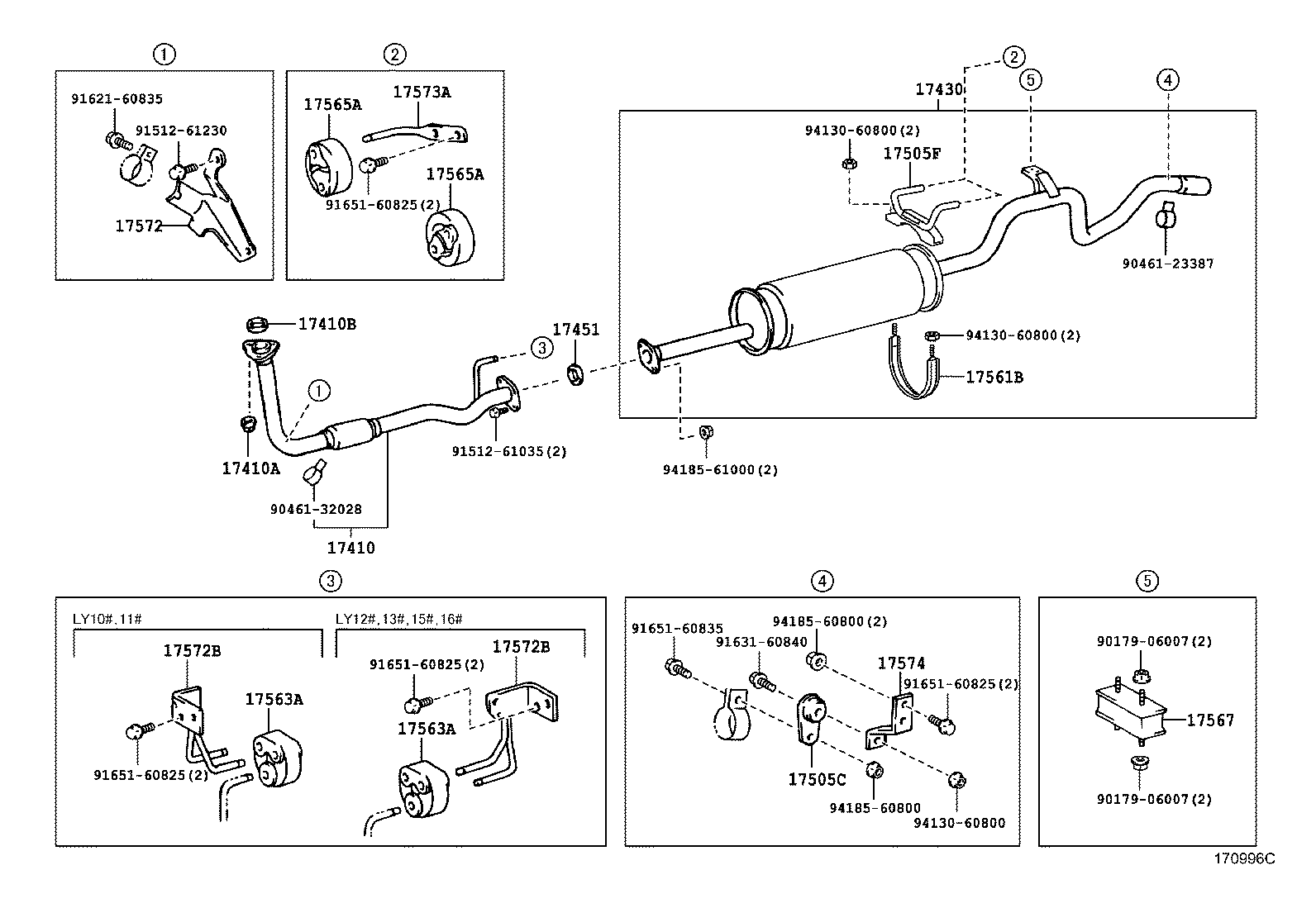 17430-5B681 PIPE ASSY, EXHAUST, TAIL product image