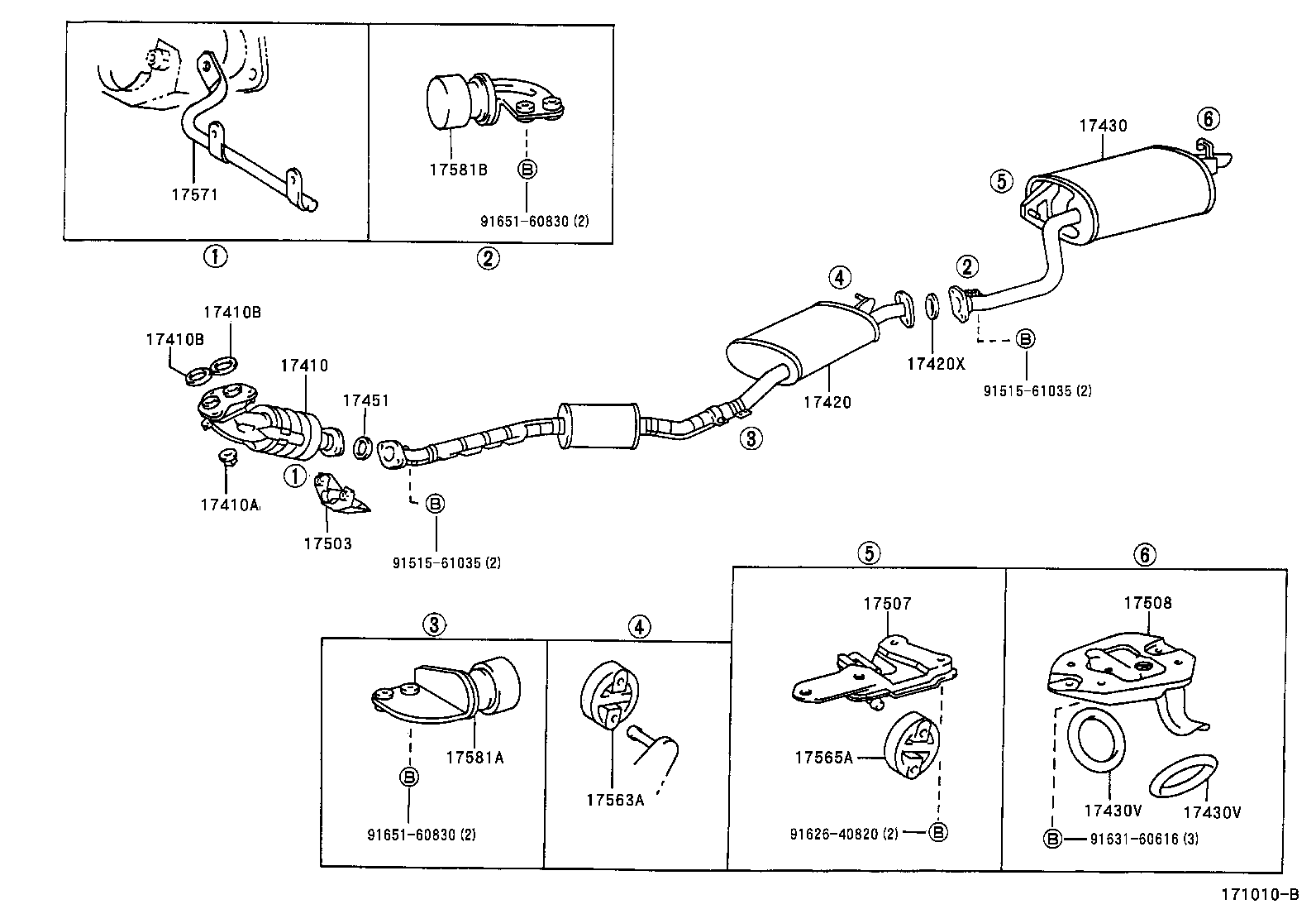 17430-46390 PIPE ASSY, EXHAUST, TAIL product image