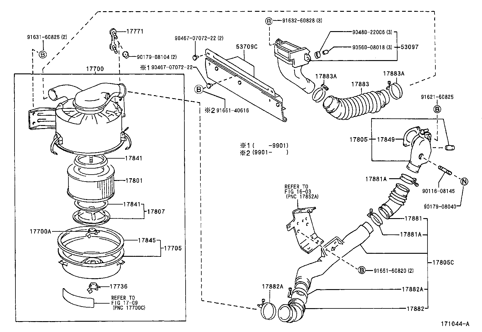 17700-58450 CLEANER ASSY, AIR product image