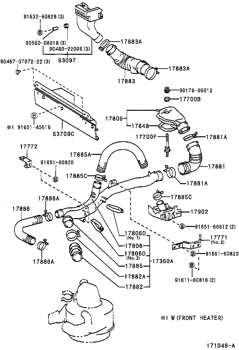 17700-73291 CLEANER ASSY, AIR product image