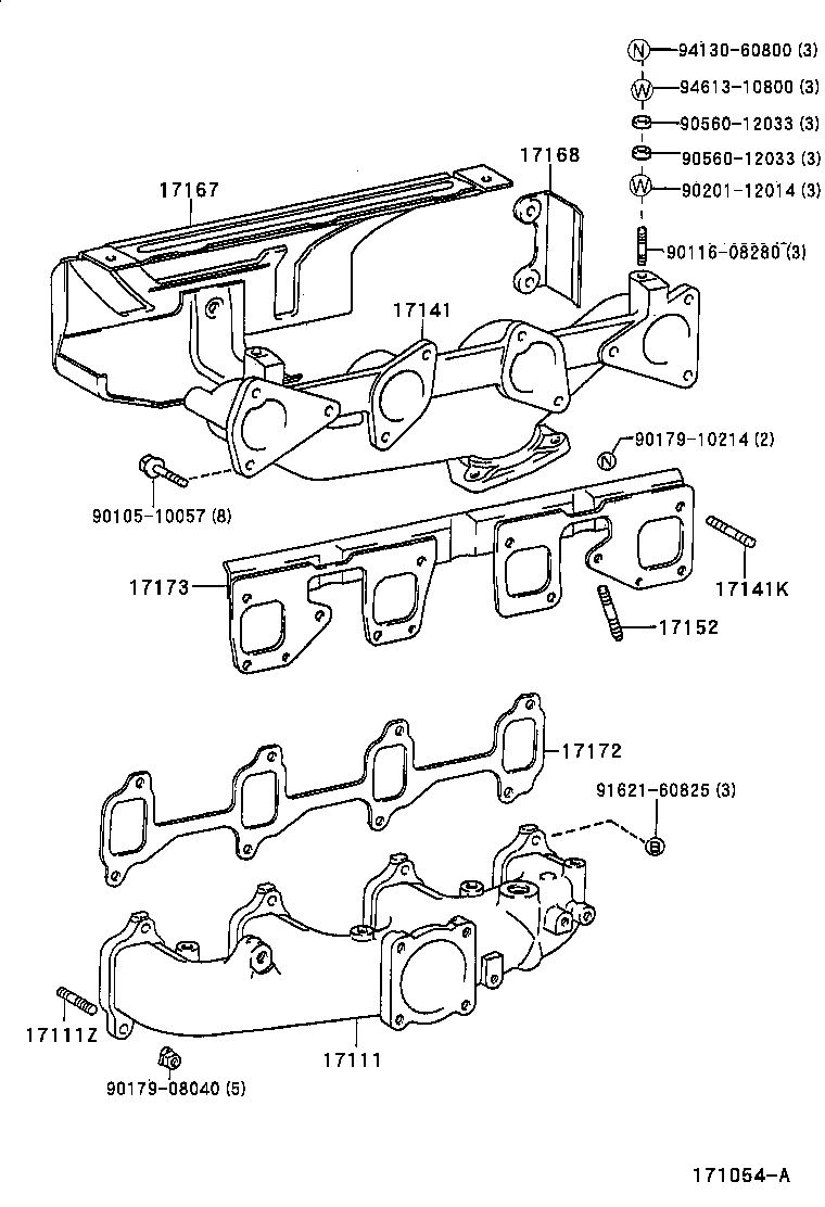 17111-58070 MANIFOLD, INTAKE product image