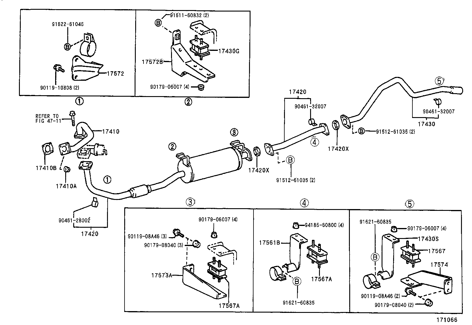 17430-58680 PIPE ASSY, EXHAUST, TAIL product image