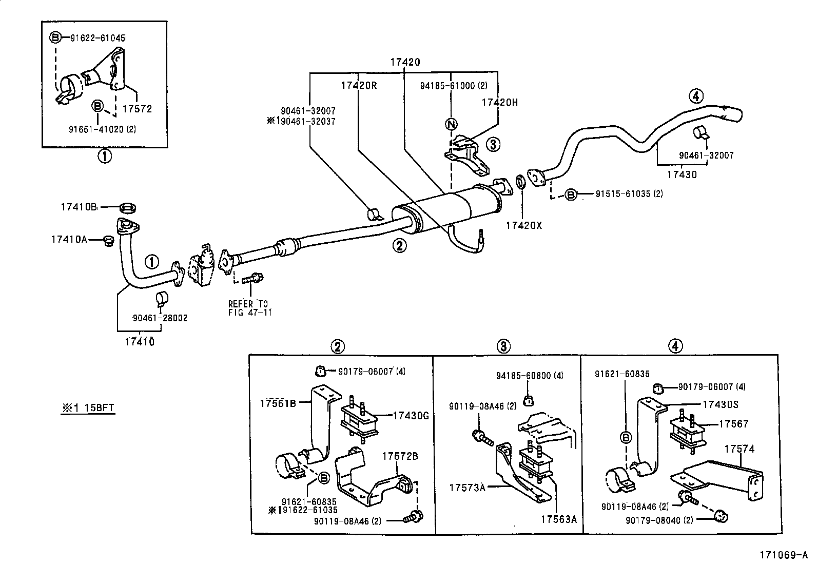 17430-58801 PIPE ASSY, EXHAUST, TAIL product image